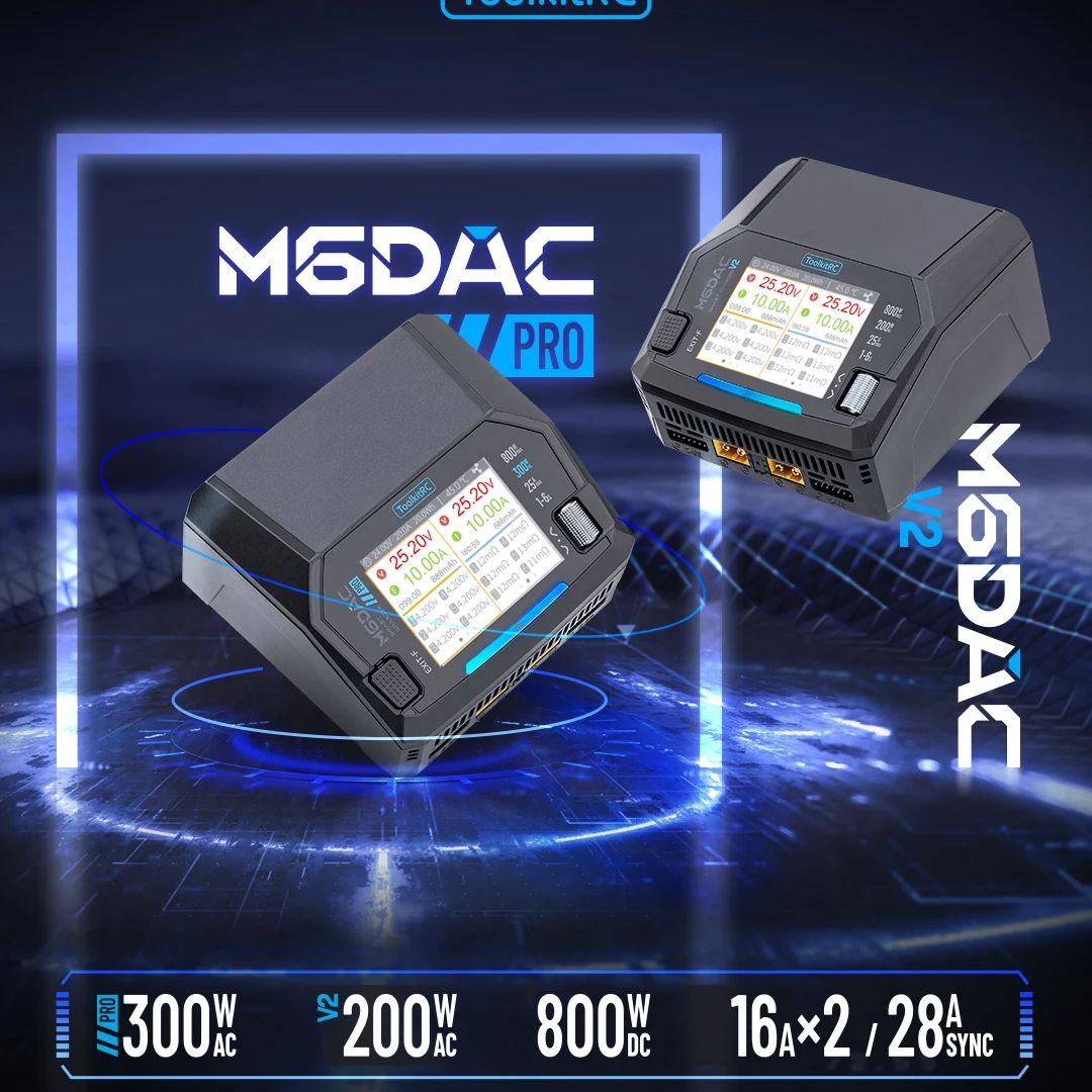 ToolkitRC M6DAC PRO M6DAC V2 D - Toolkitrc M6Dac Smart Charger recensie en prijs